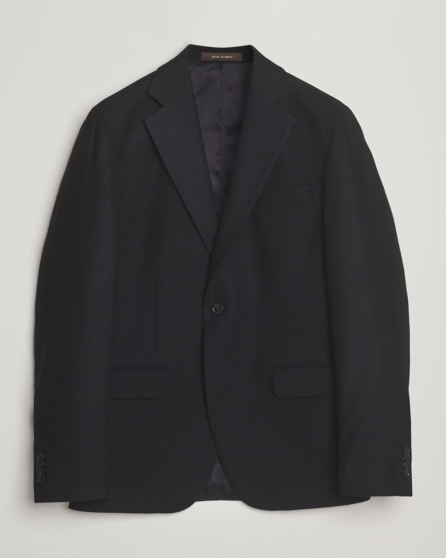 Herre | Dressjakker | Oscar Jacobson | Fogerty Wool Blazer Black
