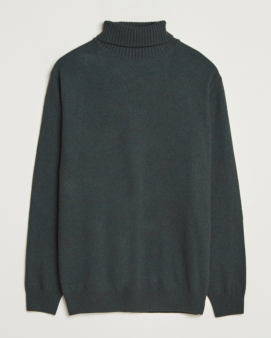 Herre | Gensere | Oscar Jacobson | Salim Wool/Cashmere Rollneck Green