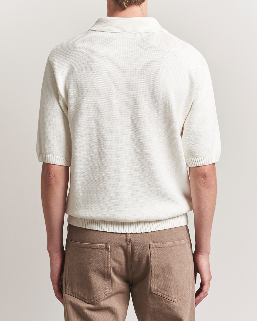 Herre | Pikéer | Palmes | Cotton Knit Polo Off White