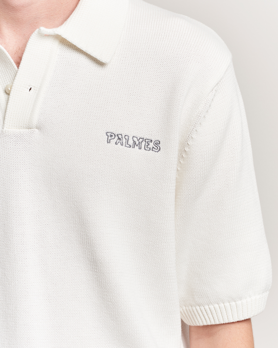 Herre | Pikéer | Palmes | Cotton Knit Polo Off White