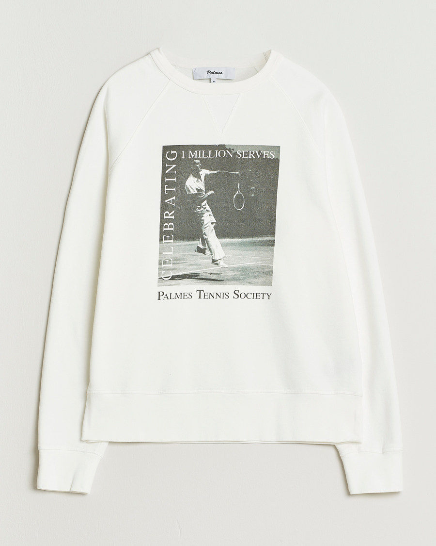 Herre | Gensere | Palmes | Raglan Sweatshirt White