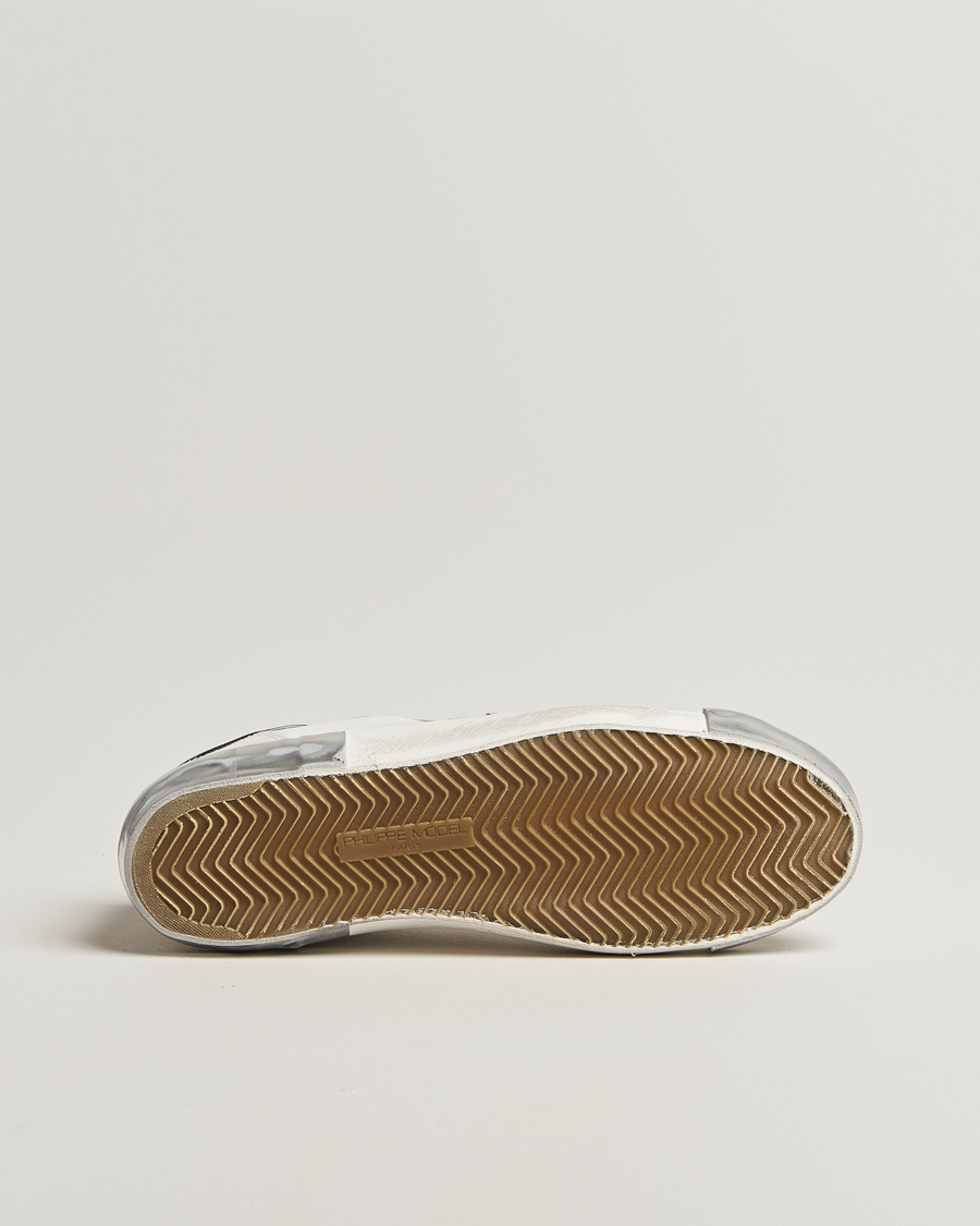 Herre | Sneakers | Philippe Model | Prsx Low Top Leather Sneakers White/Silver