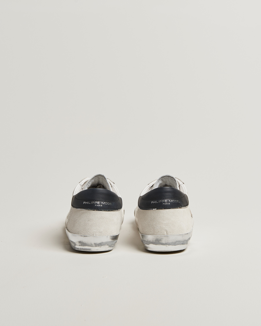 Herre | Sneakers | Philippe Model | Prsx Low Top Leather Sneakers White/Silver