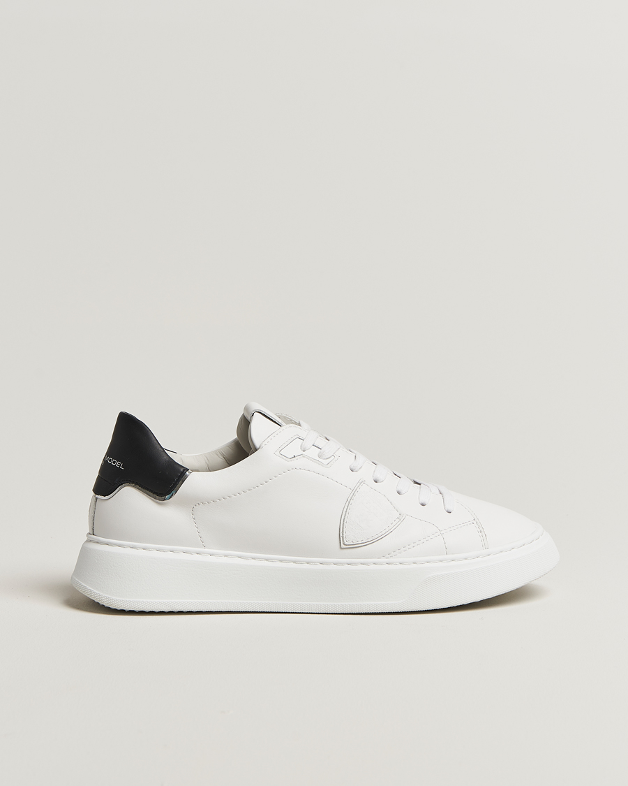 Herre | Sneakers | Philippe Model | Temple Low Top Leather Sneakers White/Black