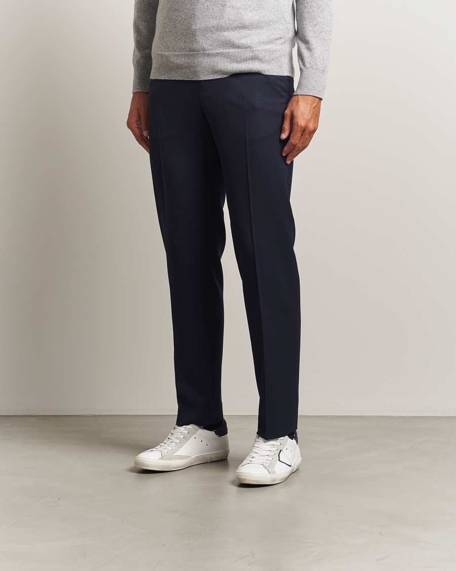 Herre | Sneakers | Philippe Model | Prsx Low Top Mix Leather Sneakers White/Navy