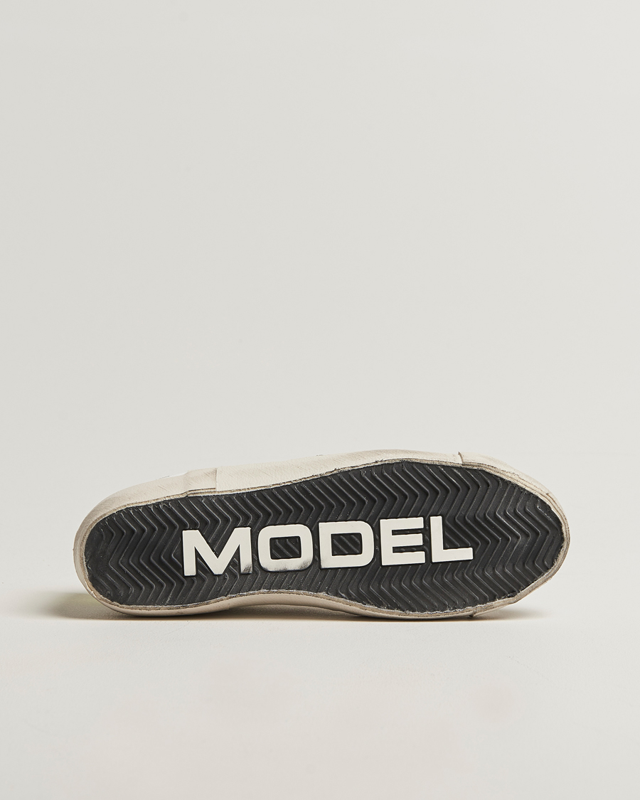 Herre | Sneakers | Philippe Model | Prsx Low Top Vintage Mix Leather Sneakers White/Military