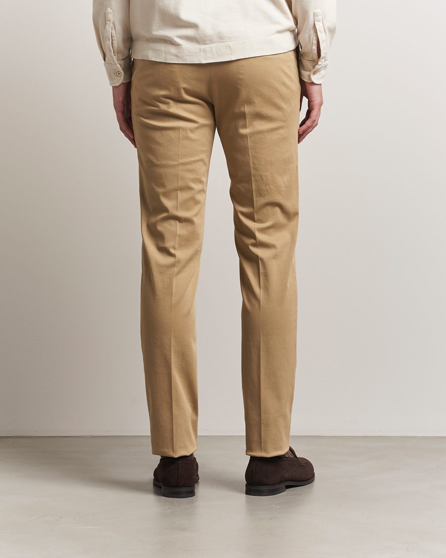 Herre | Bukser | PT01 | Slim Fit Cotton/Stretch Trousers Beige