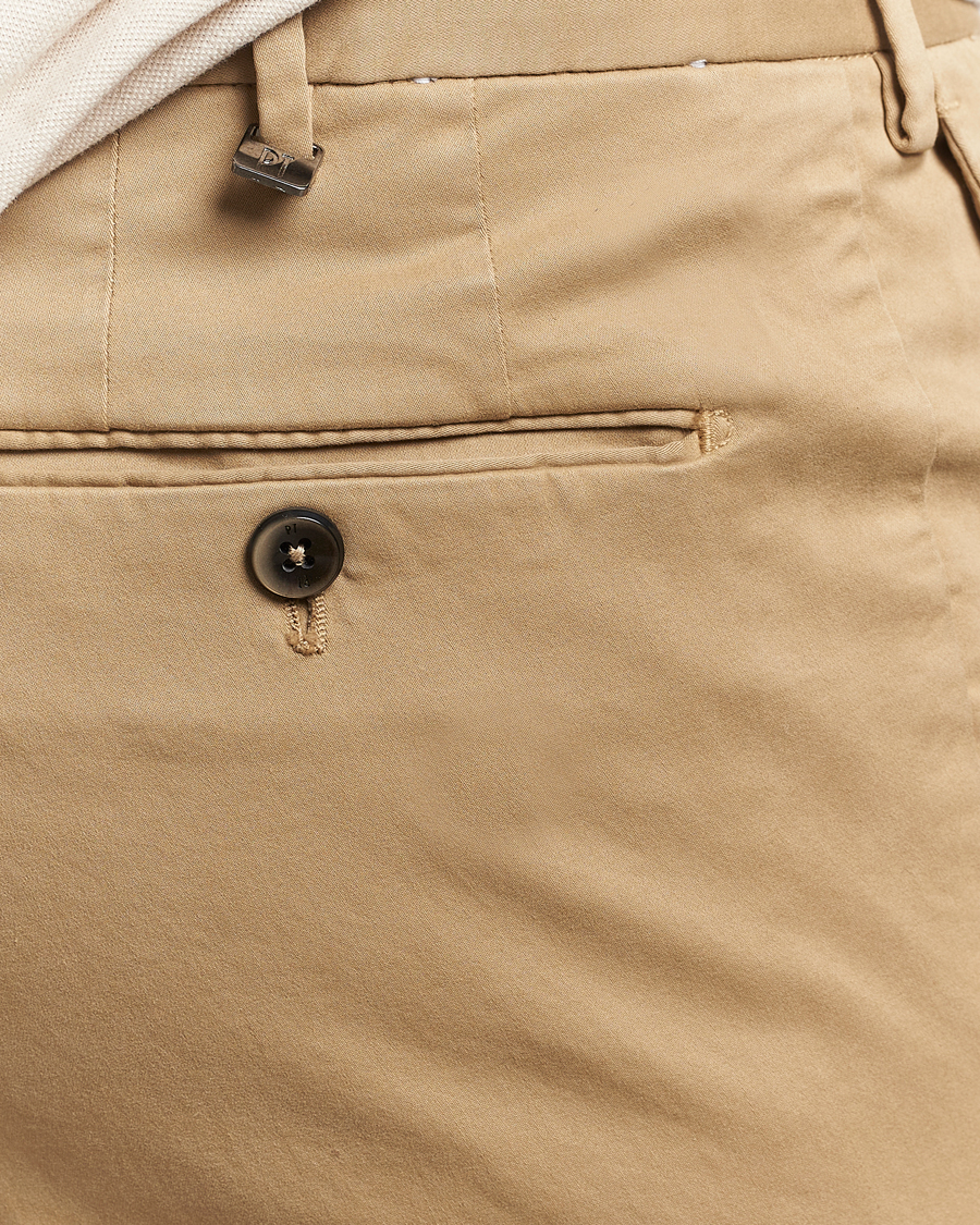 Herre | Bukser | PT01 | Slim Fit Cotton/Stretch Trousers Beige