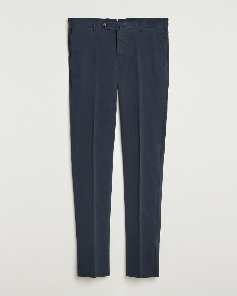 Herre | Bukser | PT01 | Slim Fit Cotton/Stretch Trousers Navy