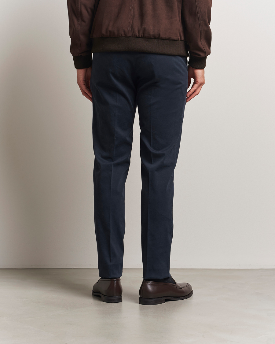 Herre | Bukser | PT01 | Slim Fit Cotton/Stretch Trousers Navy