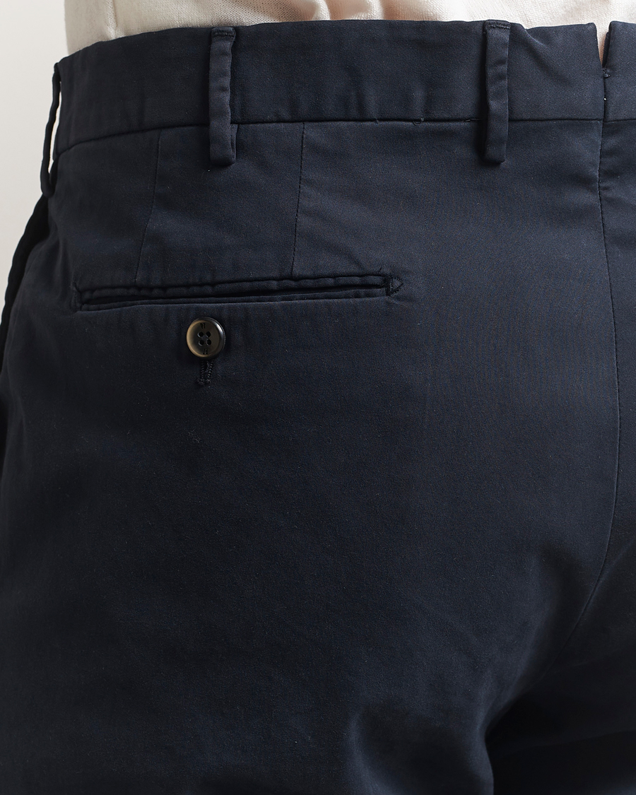 Herre | Bukser | PT01 | Slim Fit Cotton/Stretch Trousers Navy