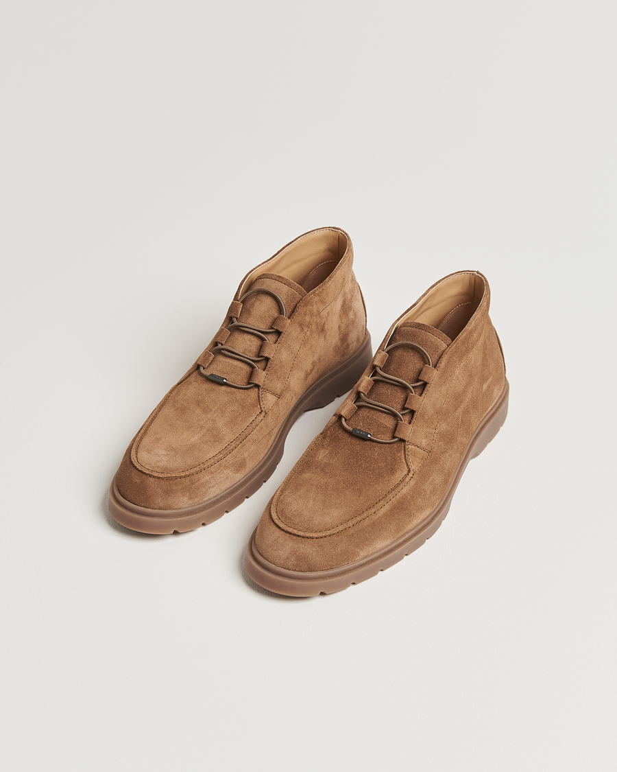 Herre | Støvler | Tod's | Polacco Moc Desert Boots Brown Suede