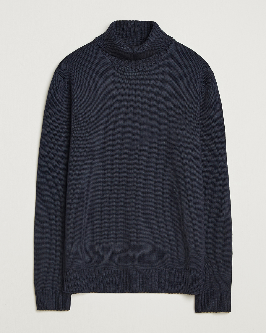 Herre | Gensere | Zanone | Virgin Merino Wool Rollneck Navy