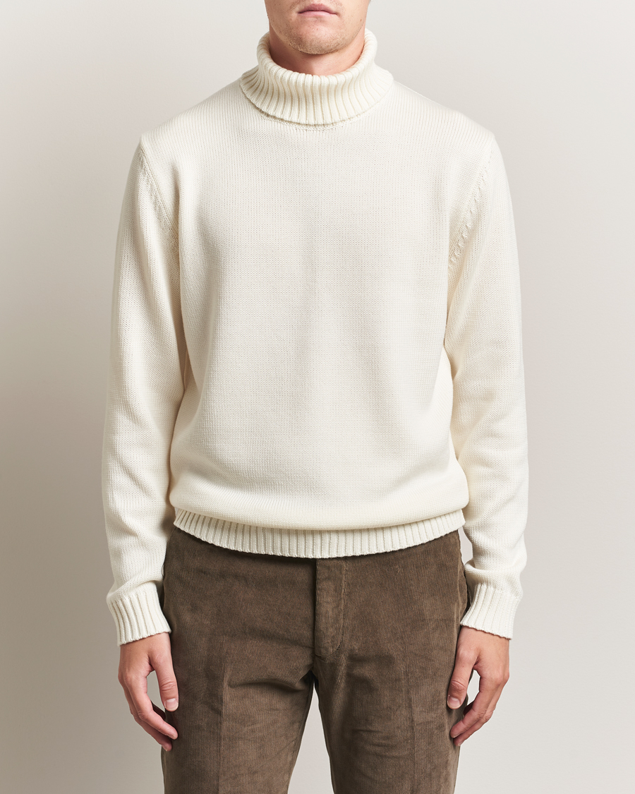 Herre | Gensere | Zanone | Virgin Merino Wool Rollneck Latte