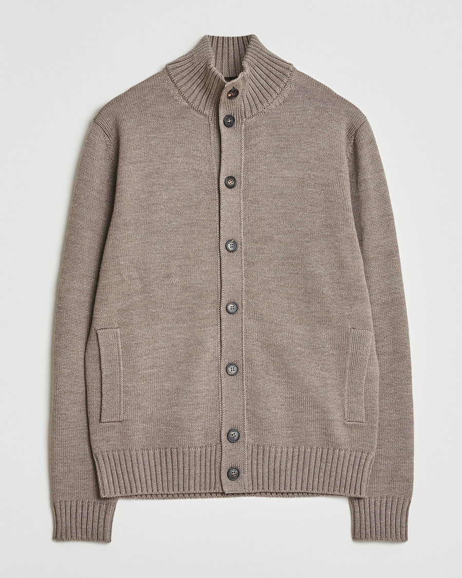 Herre | Gensere | Zanone | Virgin Merino Wool Chioto Taupe