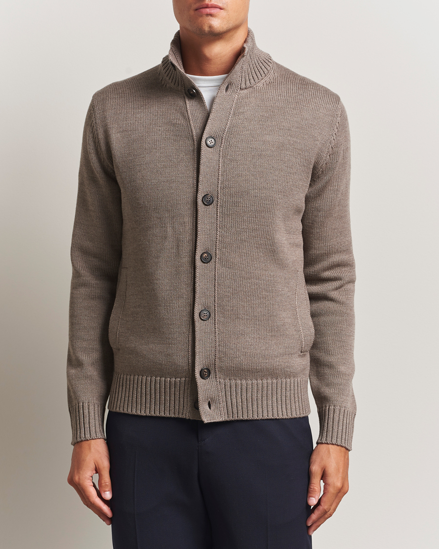 Herre | Gensere | Zanone | Virgin Merino Wool Chioto Taupe