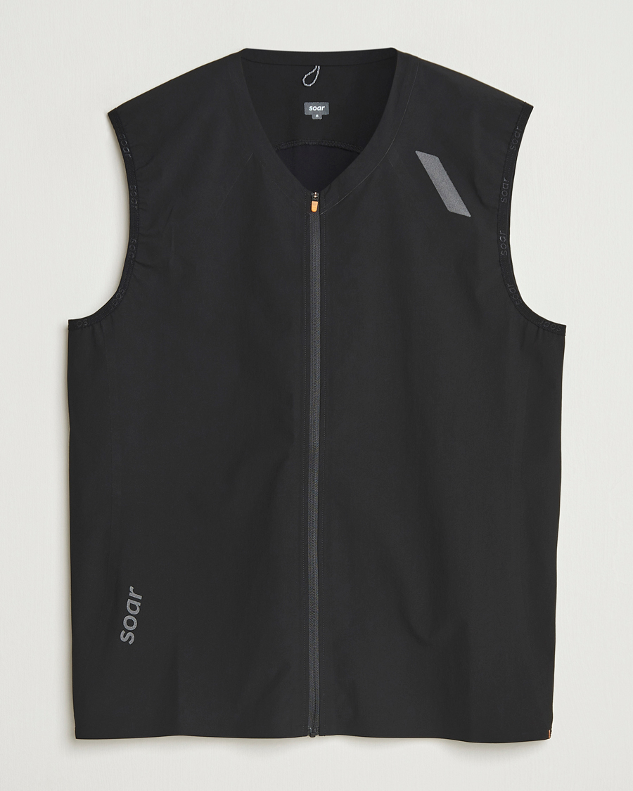 Herre | Jakker | SOAR Running | Rainout Gilet Black