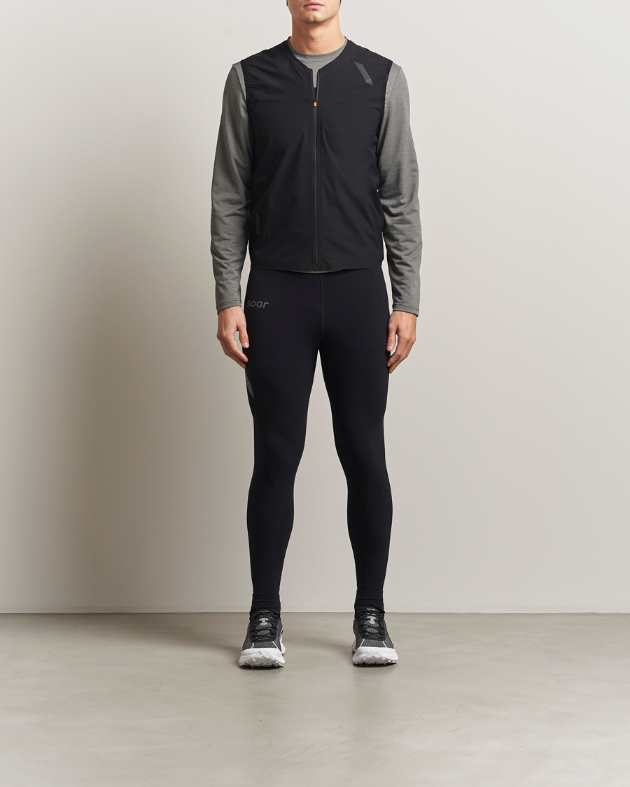Herre | Jakker | SOAR Running | Rainout Gilet Black