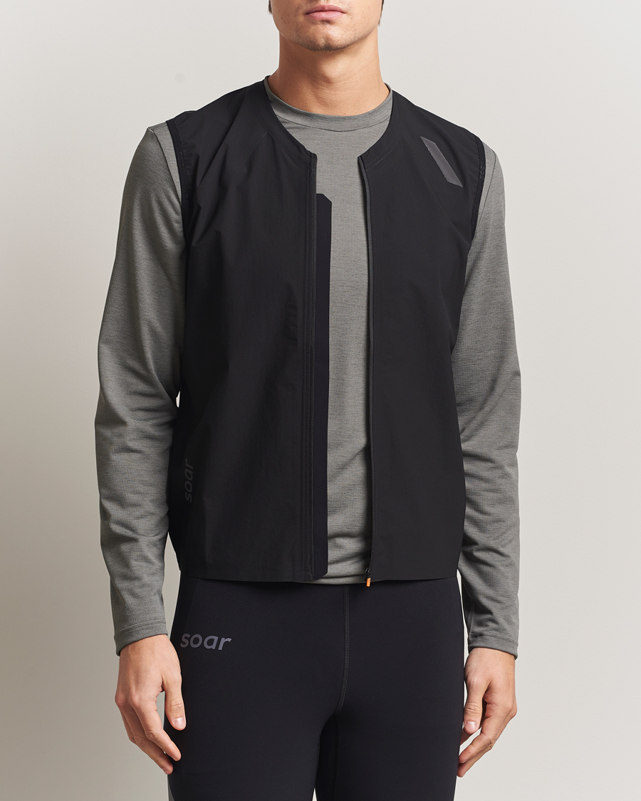 Herre | Jakker | SOAR Running | Rainout Gilet Black