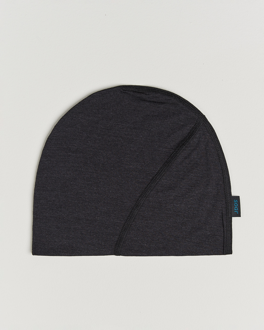 Herre | Luer | SOAR Running | Silk Merino Beanie Dark Grey