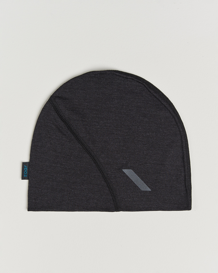 Herre | Luer | SOAR Running | Silk Merino Beanie Dark Grey