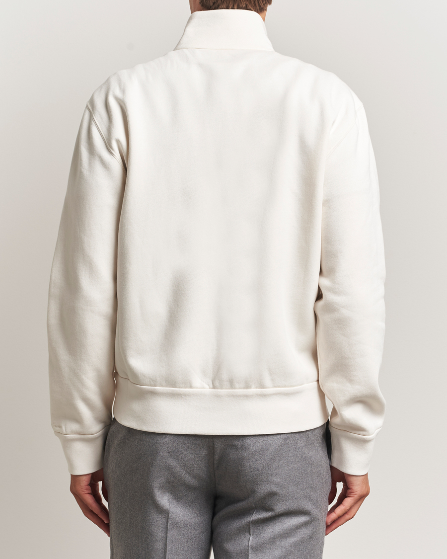Herre | Gensere | Ralph Lauren Purple Label | Full Zip Cotton Felpa Cream