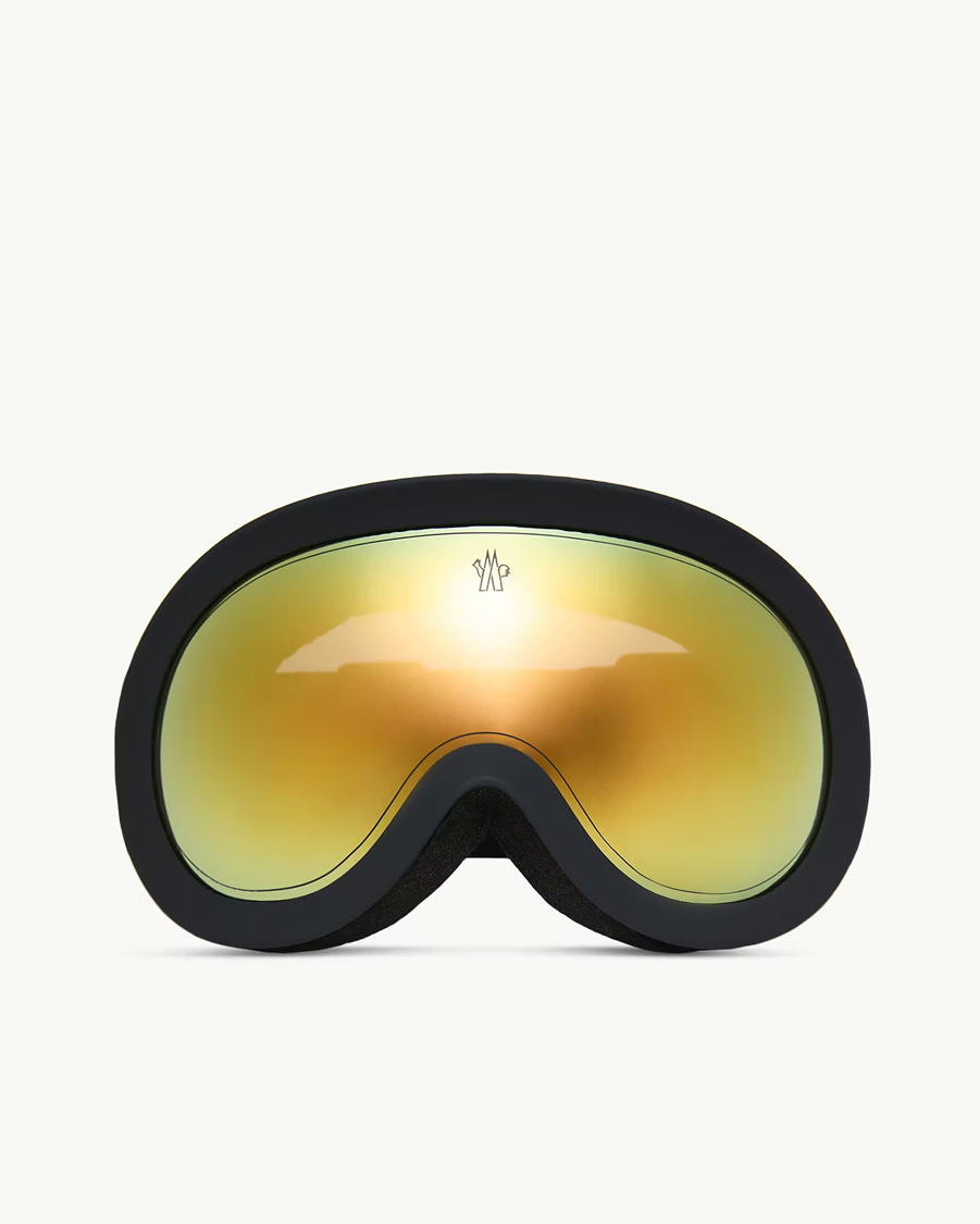 Herre | Solbriller | Moncler Lunettes | 0ME8018 Ski Goggles Black/Gold