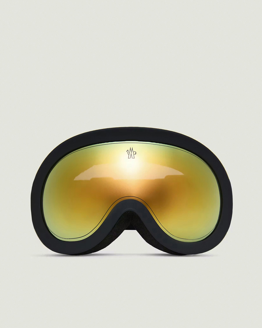 Herre | Solbriller | Moncler Lunettes | 0ME8018 Ski Goggles Black/Gold