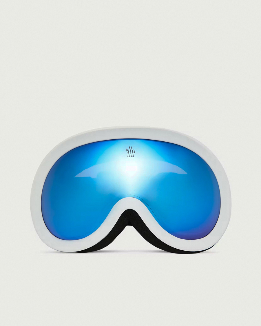 Herre | Solbriller | Moncler Lunettes | 0ME8018 Ski Goggles White/Blue