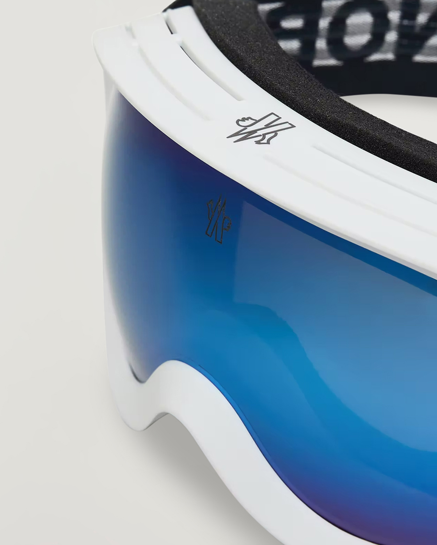 Herre | Solbriller | Moncler Lunettes | Snowray Ski Goggles White/Blue