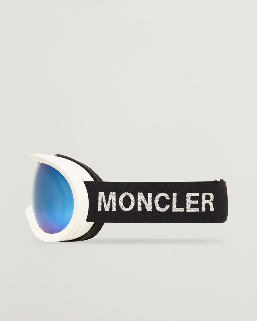 Herre | Solbriller | Moncler Lunettes | 0ME8018 Ski Goggles White/Blue
