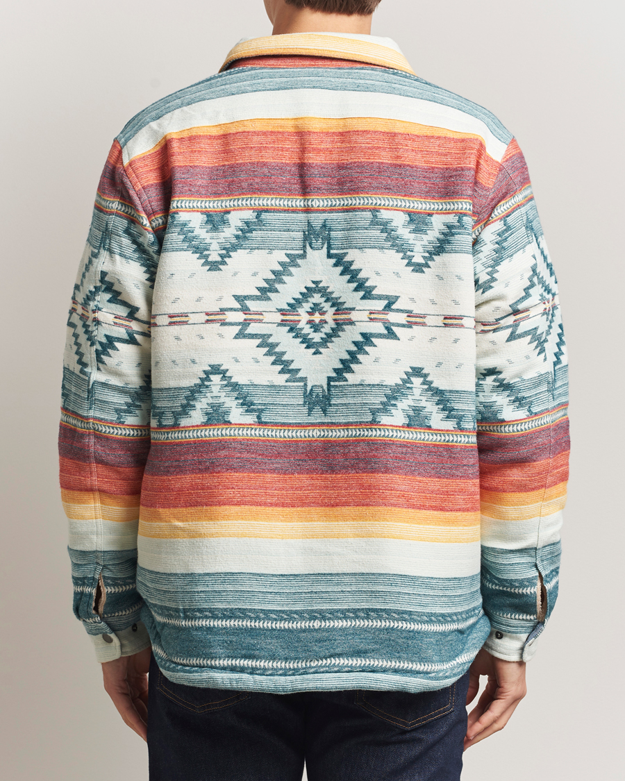 Pendleton Bay City Teddy Lined Shirt Jacket Saltillo Stripe hos