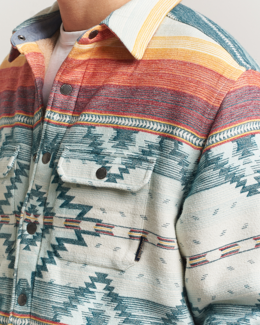 Herre | Gensere | Pendleton | Bay City Teddy Lined Shirt Jacket Saltillo Stripe