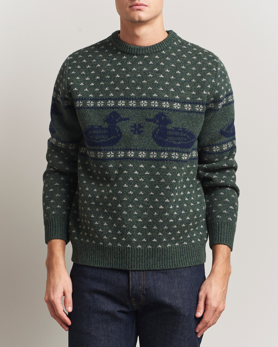 Herre | Gensere | Pendleton | Wool Duck Sweater Green