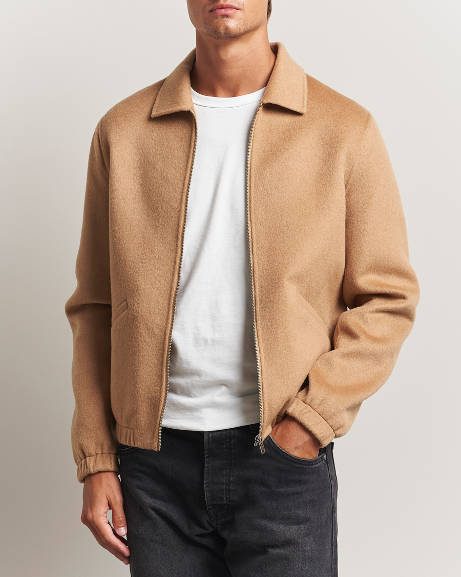Herre | Jakker | Filippa K | Doublé Wool Coach Jacket Dark Camel