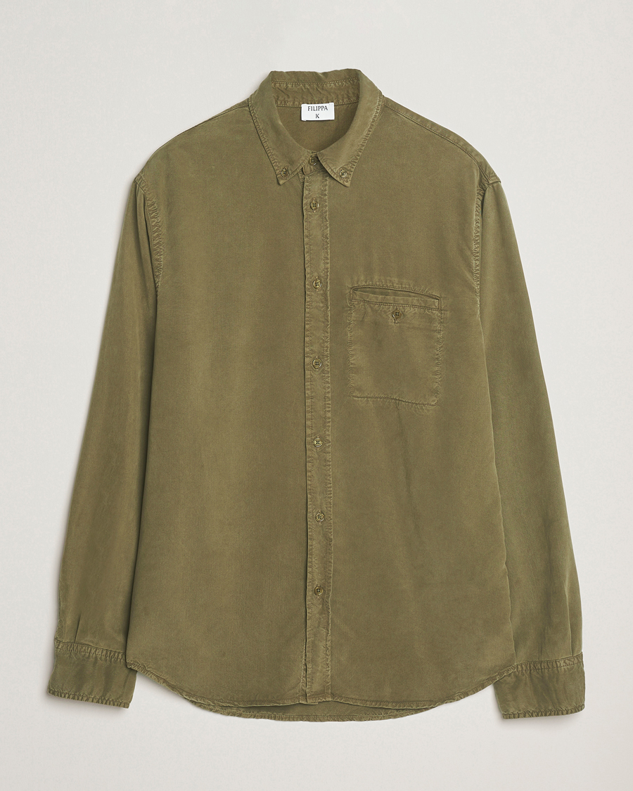 Herre | Skjorter | Filippa K | Zachary Lyocell Shirt Dark Olive