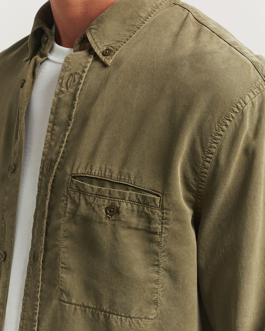 Herre | Skjorter | Filippa K | Zachary Lyocell Shirt Dark Olive