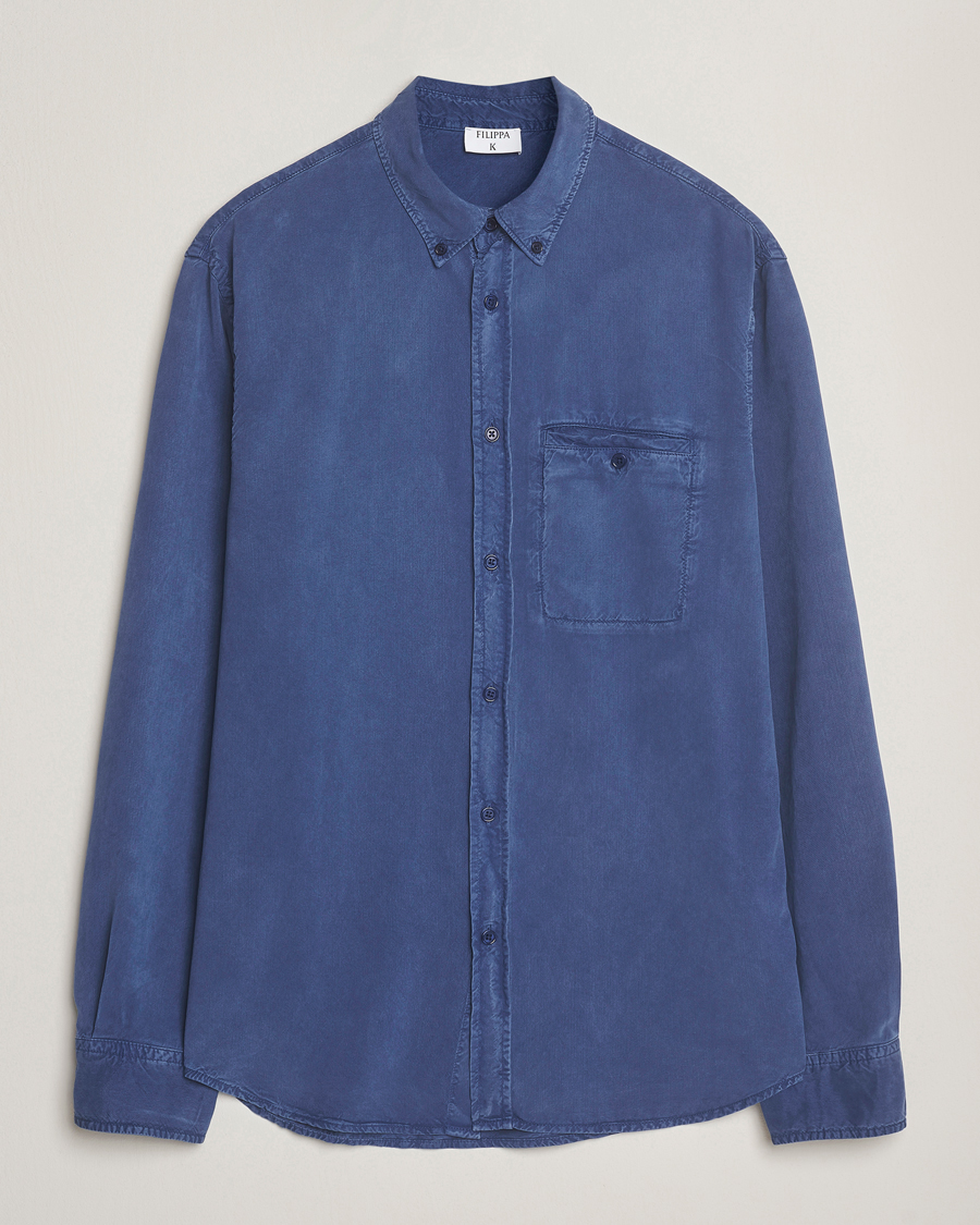 Herre | Skjorter | Filippa K | Zachary Lyocell Shirt Royal Navy