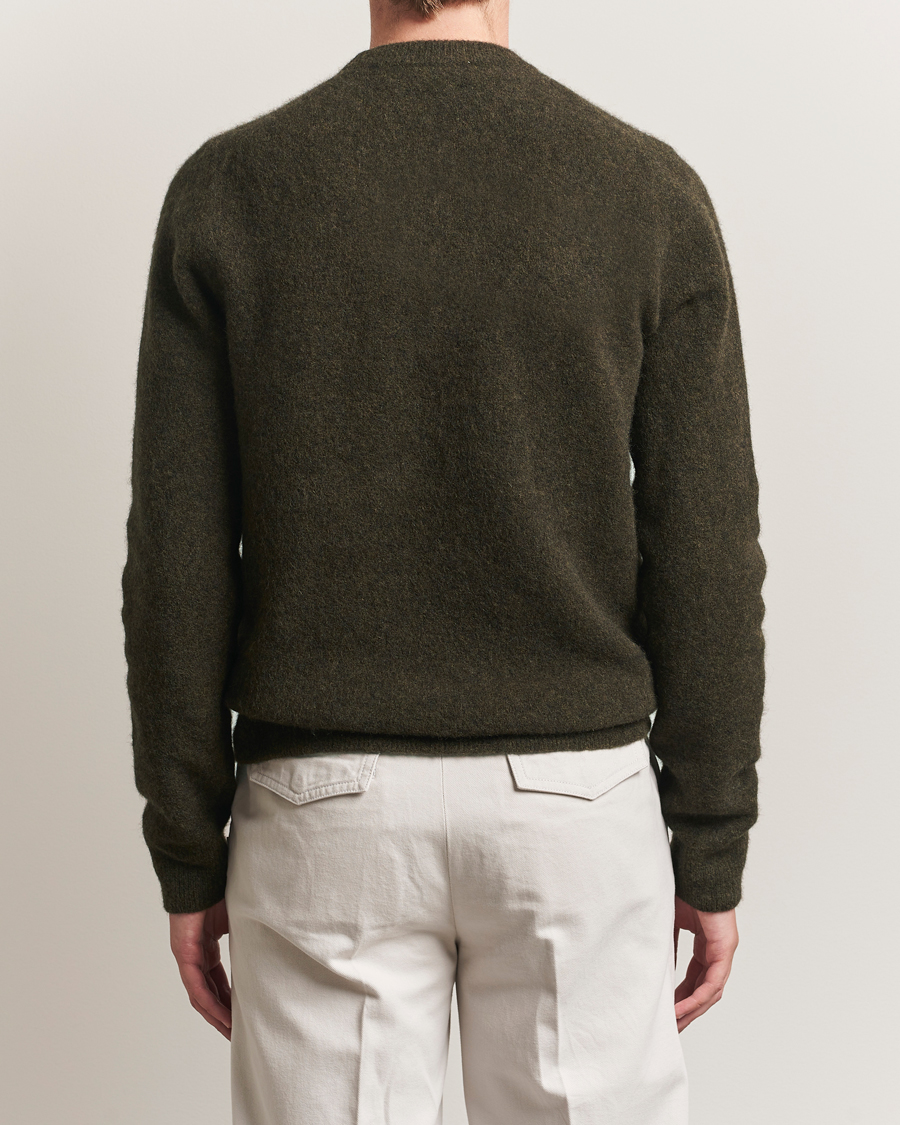 Herre | Gensere | Filippa K | Yak Knitted Sweater Dark Khaki Green