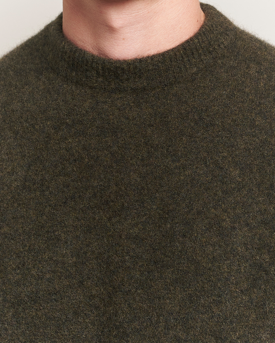 Herre | Gensere | Filippa K | Yak Knitted Sweater Dark Khaki Green