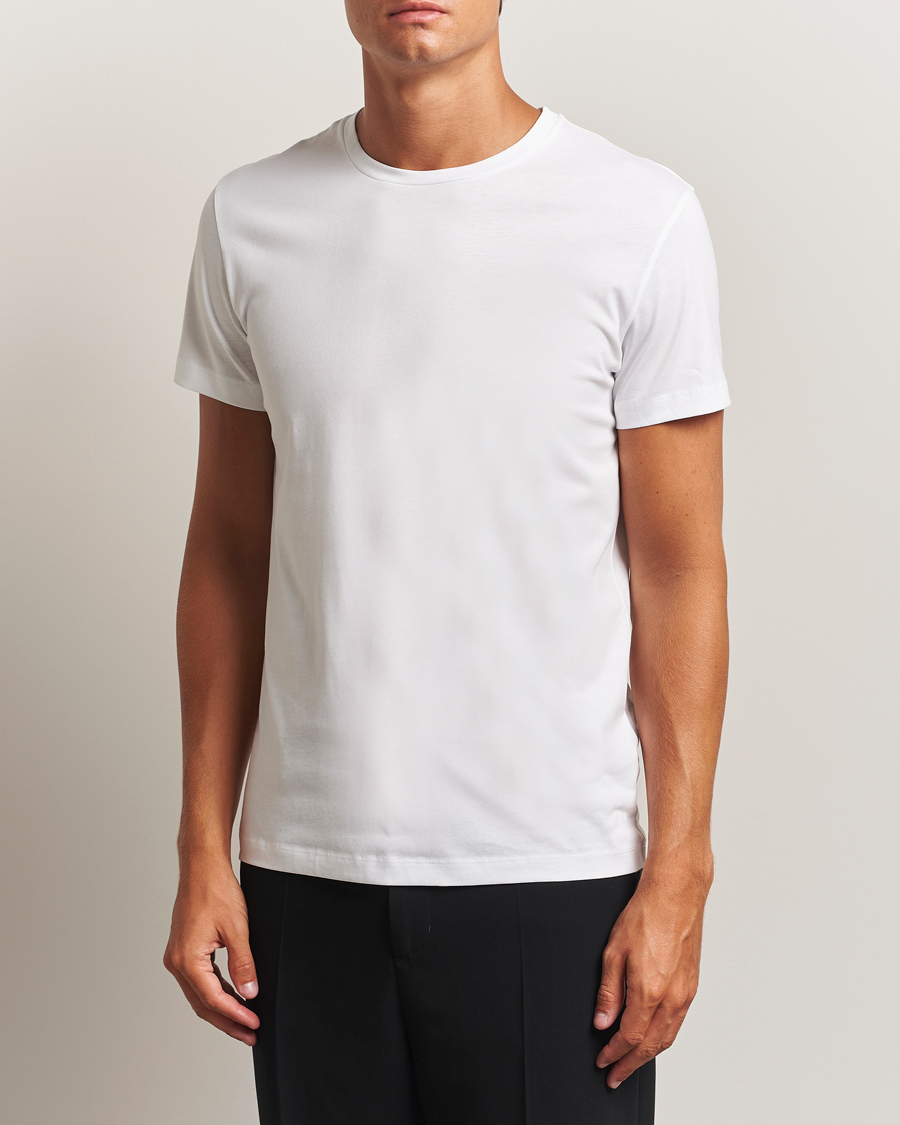 Herre | T-Shirts | Filippa K | Lightweight Cotton Crew Neck T-Shirt White