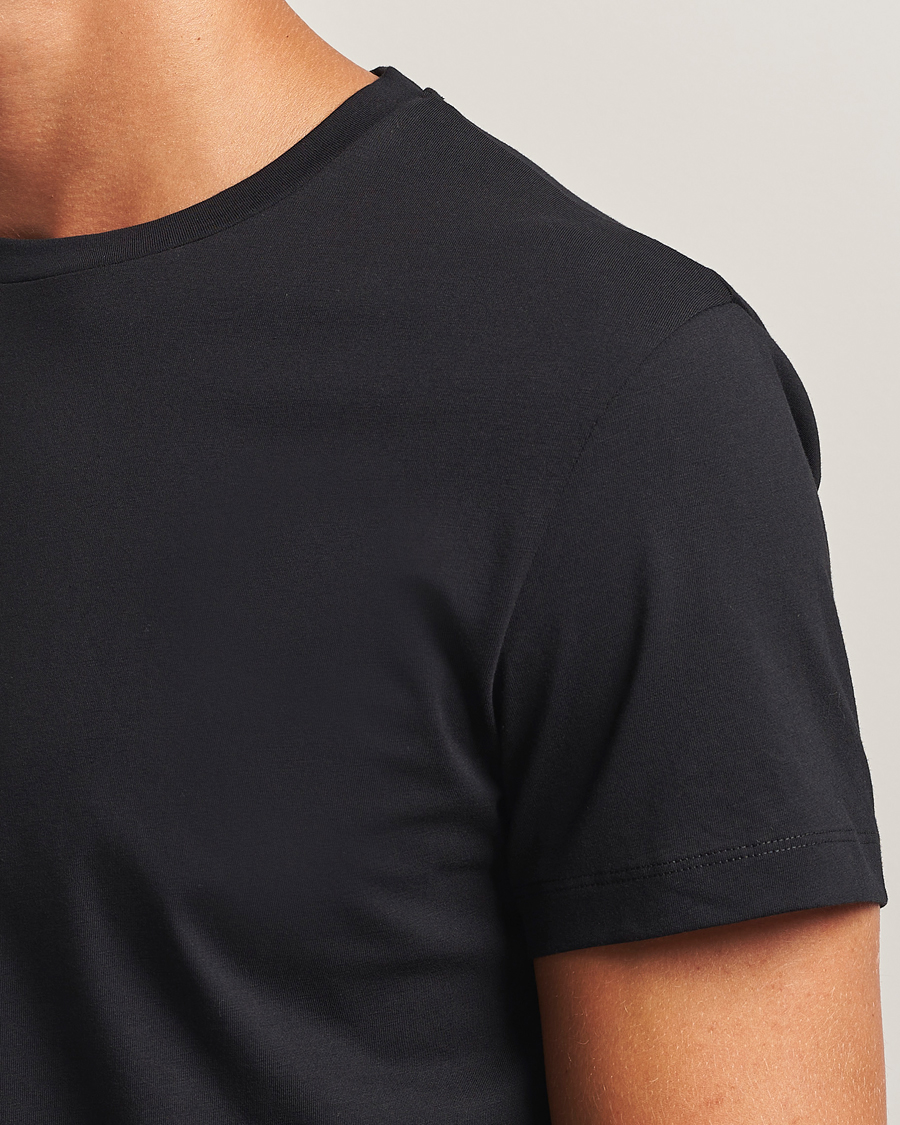 Herre | T-Shirts | Filippa K | Lightweight Cotton Crew Neck T-Shirt Black