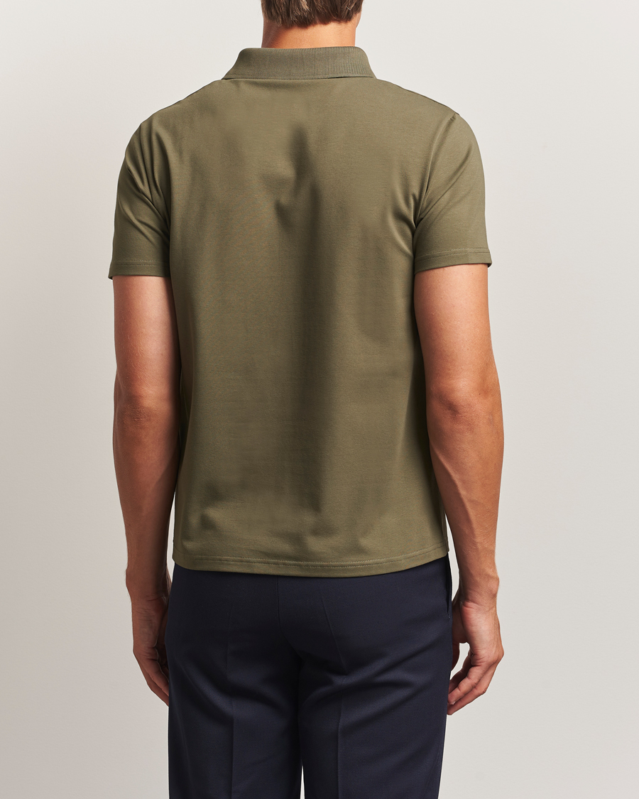 Herre | Pikéer | Filippa K | Soft Lycra Polo T-Shirt Dark Olive