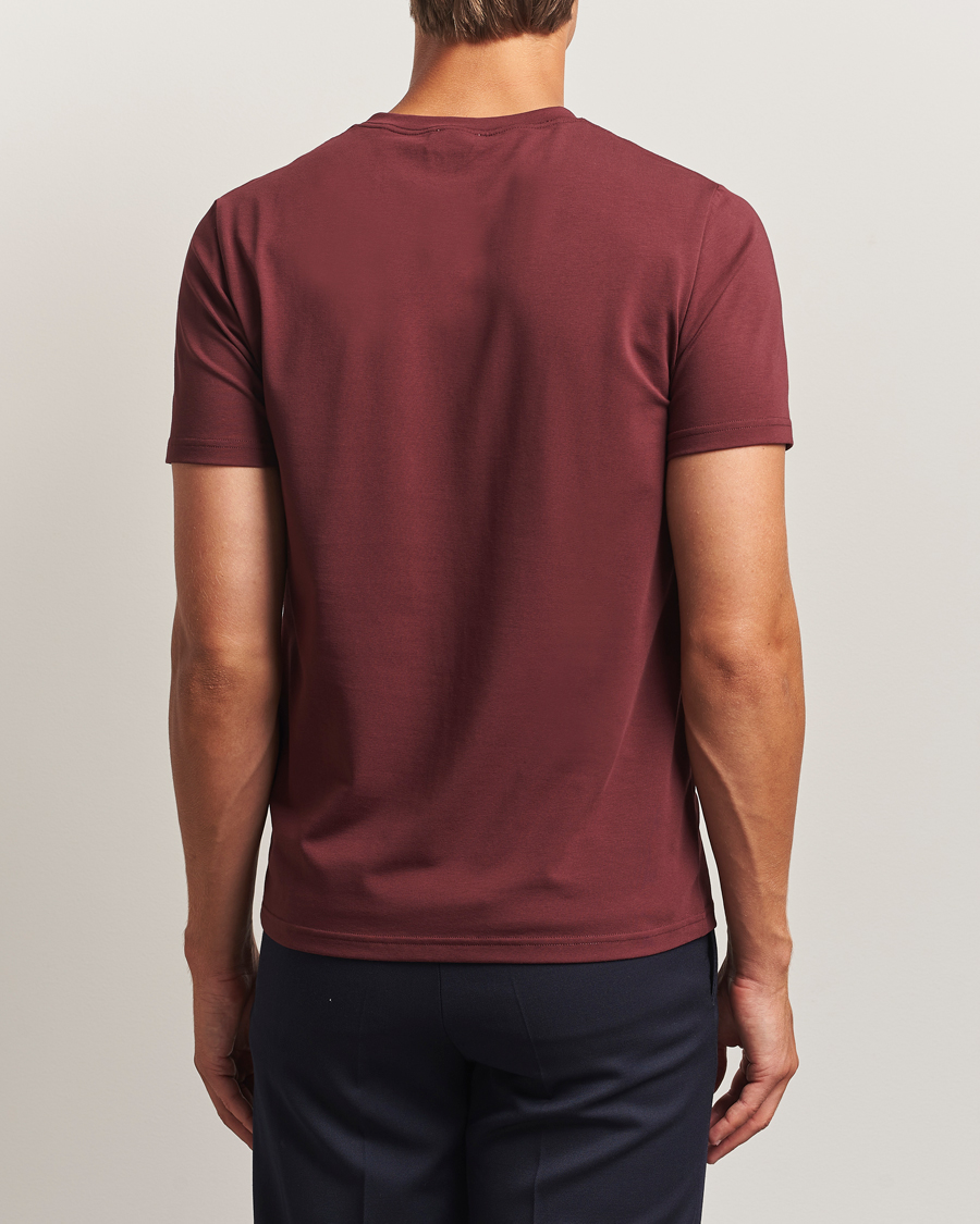 Herre | T-Shirts | Filippa K | Soft Lycra T-Shirt Burgundy