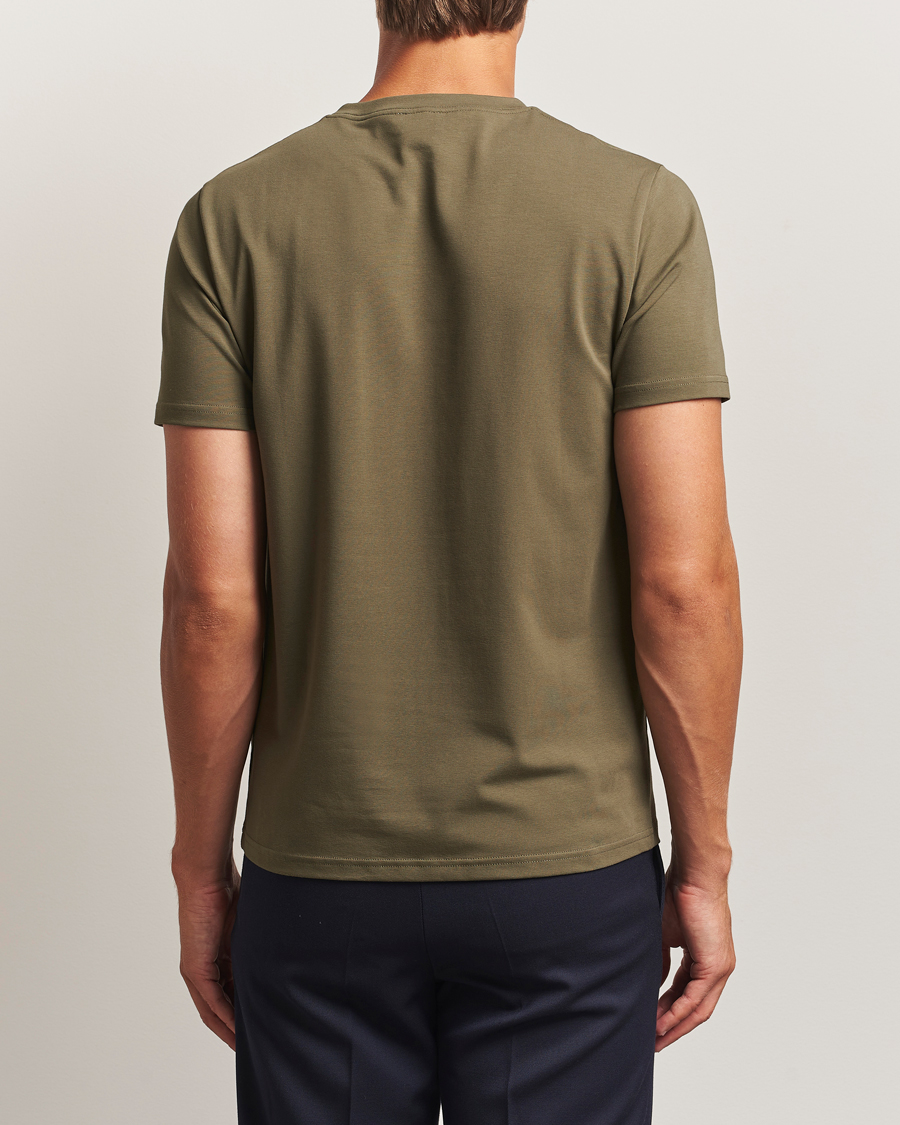 Herre | T-Shirts | Filippa K | Soft Lycra T-Shirt Dark Olive