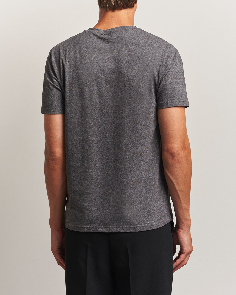 Herre | T-Shirts | Filippa K | Soft Lycra T-Shirt Anthracite Melange