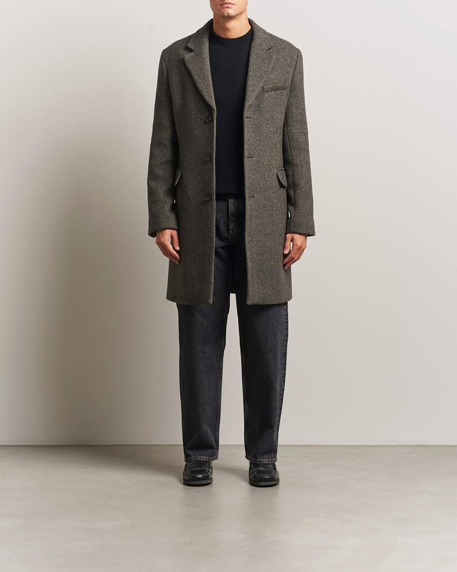 Herre | Jakker | Filippa K | William Wool Textured Coat Driftwood
