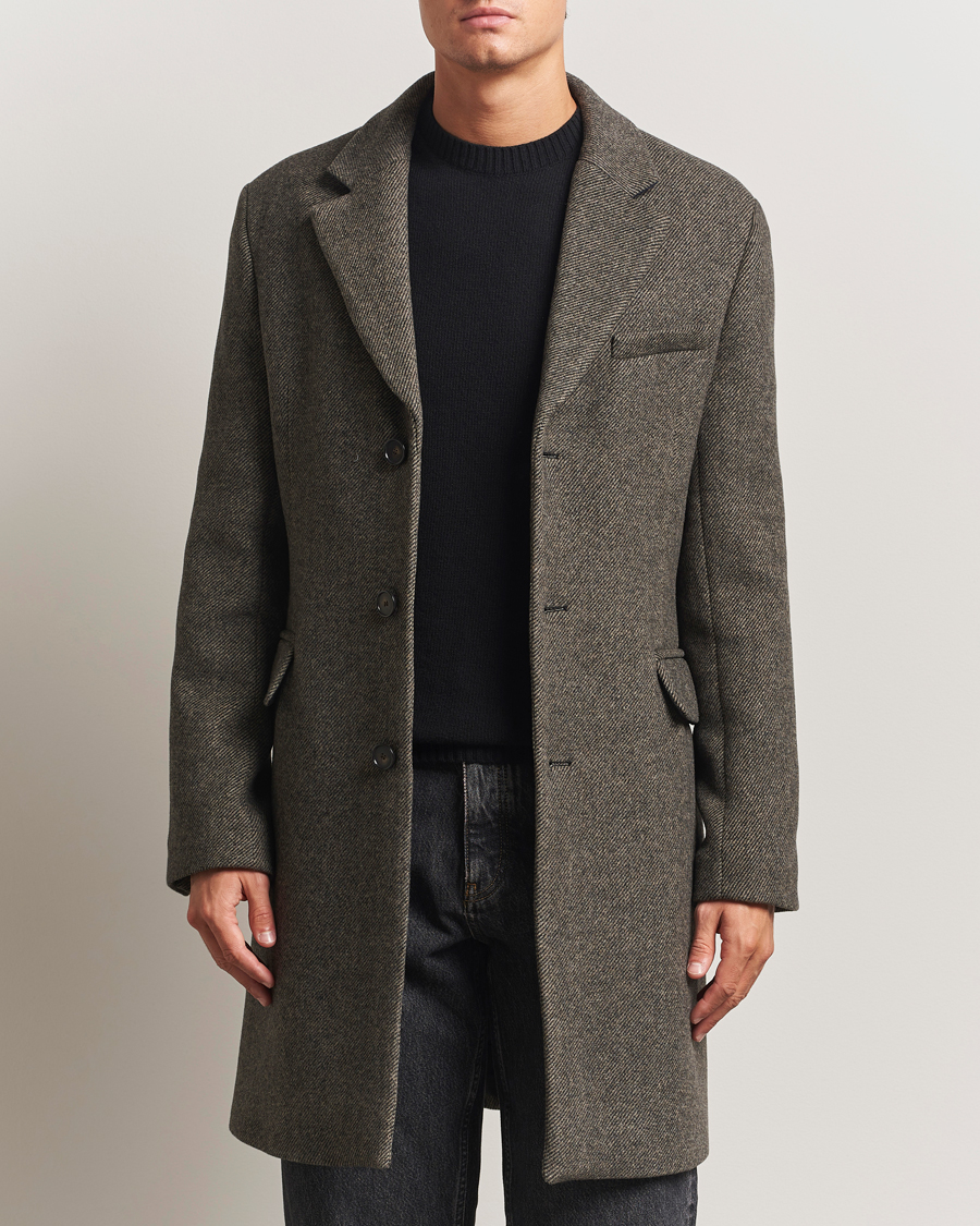 Herre | Jakker | Filippa K | William Wool Textured Coat Driftwood