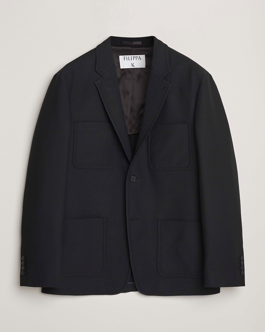 Herre | Dressjakker | Filippa K | Riley Wool Workwear Blazer Black