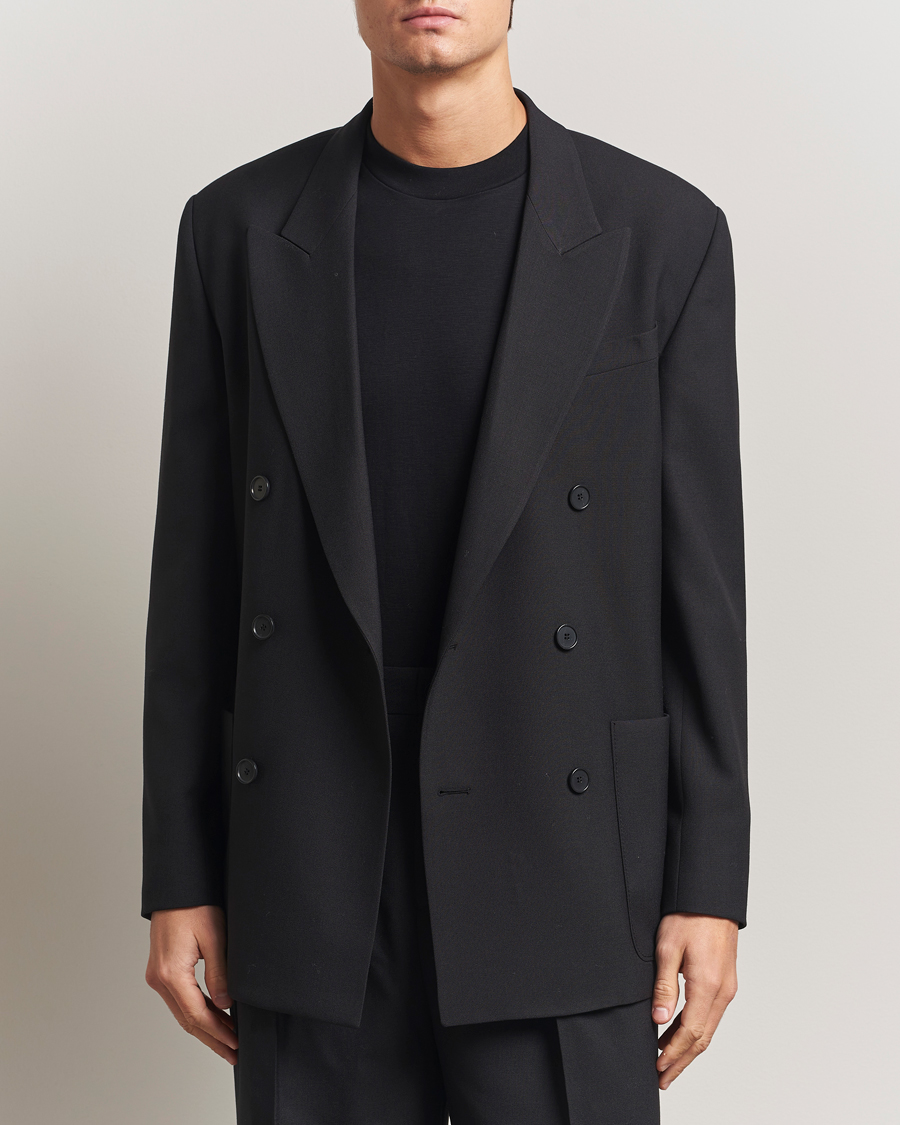 Herre | Dressjakker | Filippa K | Michael Wool Double Breasted Blazer Black